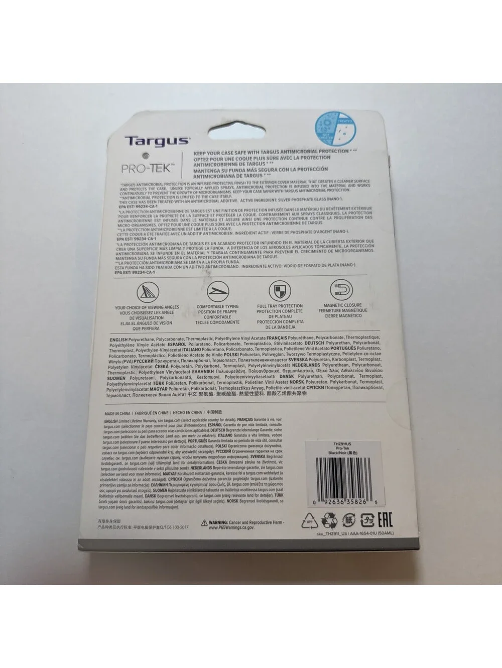 New Targus Pro Tek iPad Mini 6 Black